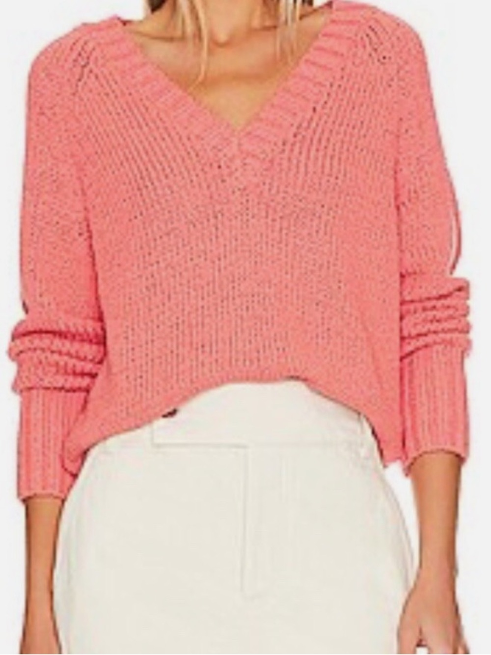 White + Warren Cotton Rope Sweater